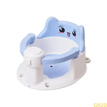 Infant Bathtub with Backrest Support – Baby Bath Tub for 6–15 Months, Non-Slip with Suction Cups, Easy to Remove