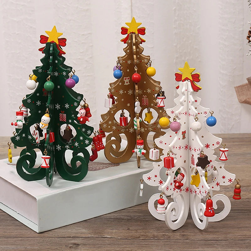 DIY Wooden Christmas Tree for Kids | Handmade 3D Stereo Scene Decoration | Children’s Christmas Ornaments & Holiday Craft