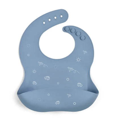 Baby Silicone Bib – Waterproof Feeding Bib for Infants & Toddlers | Adjustable, Fashionable Saliva Towel for Boys & Girls