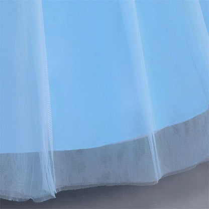 Cinderella Belle Princess Costume Dress for Girls | Rapunzel Cosplay Outfit | Kids Halloween Disguise, Christmas & Birthday Party Clothes