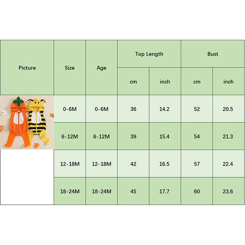 Baby Halloween Costume | Newborn Infant Pumpkin Print Romper + Stockings | Cute Animal Themed Outfit for Baby Boys & Girls