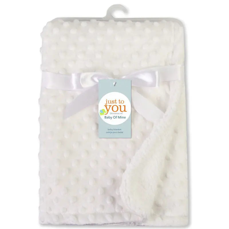 Baby Blanket & Swaddle Wrap – Newborn Thermal Soft Fleece Winter Bedding Set with Cotton Quilt | Infant Sleeping Cover
