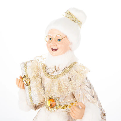 Christmas Decoration – Big Santa Claus Doll & Grandma Figurine | Holiday Room & Tree Décor Gift