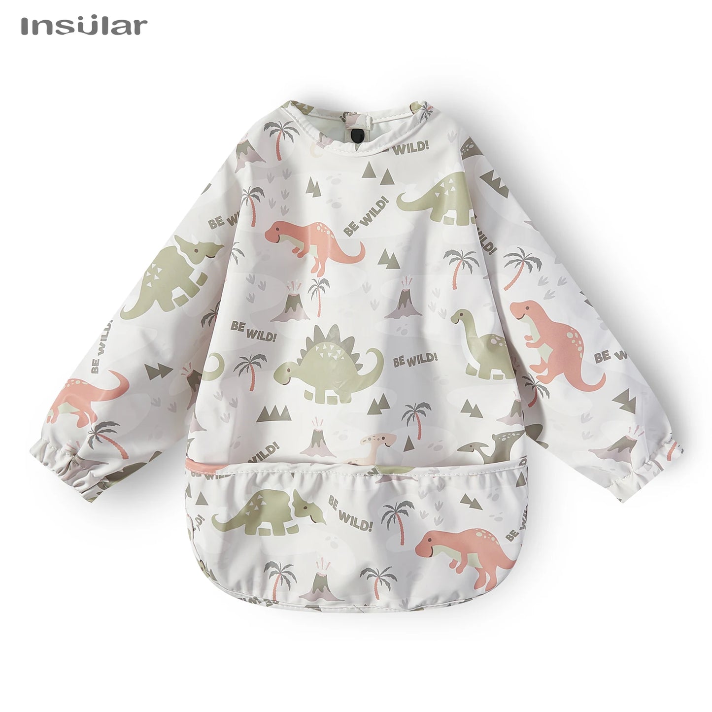 New Children Feeding Aprons – Waterproof Long Sleeve Baby Bib with Pocket | Full Cover Baby Bibs for Toddlers Boys & Girls