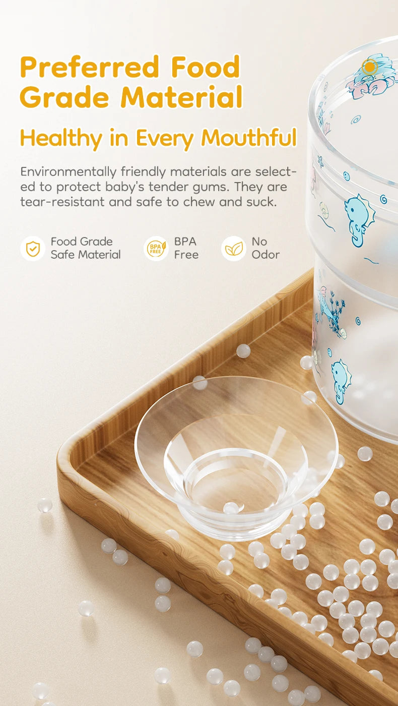 280ml Baby Training Cup with 360° Spill-Proof Drinking Lid – Leakproof, BPA-Free Infant Sippy Cup for Toddlers