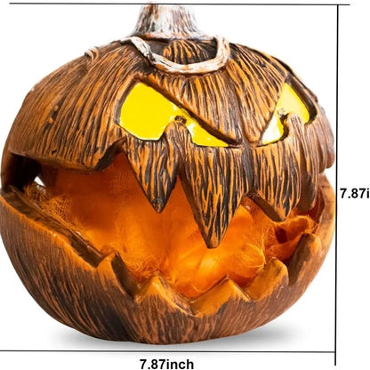 Pumpkin Halloween Animated Prop | Scary Rising & Falling Pumpkin with Sound & Light | Haunted House Party Decoration