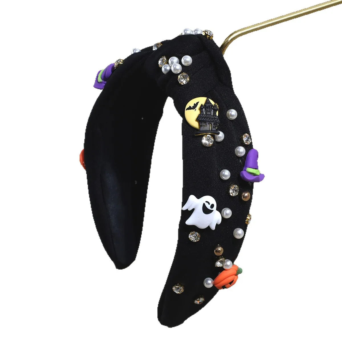 Halloween Headband for Girls & Women | Pumpkin, Bat, Ghost, Witch Hat Costume Hair Accessory | Funny Dress-Up Party Gift