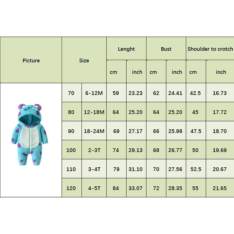 Cute Animal Baby Halloween Costume | Toddler Unisex Fuzzy Jumpsuit Outfit | Warm Fall & Winter Clothes for Kids
