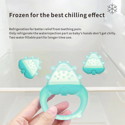 Freezable Baby Silicone Teething Toys – Cooling Relief for Babies 0-12 Months, BPA-Free, Water-Filled & Ice Teething Toys, Safe