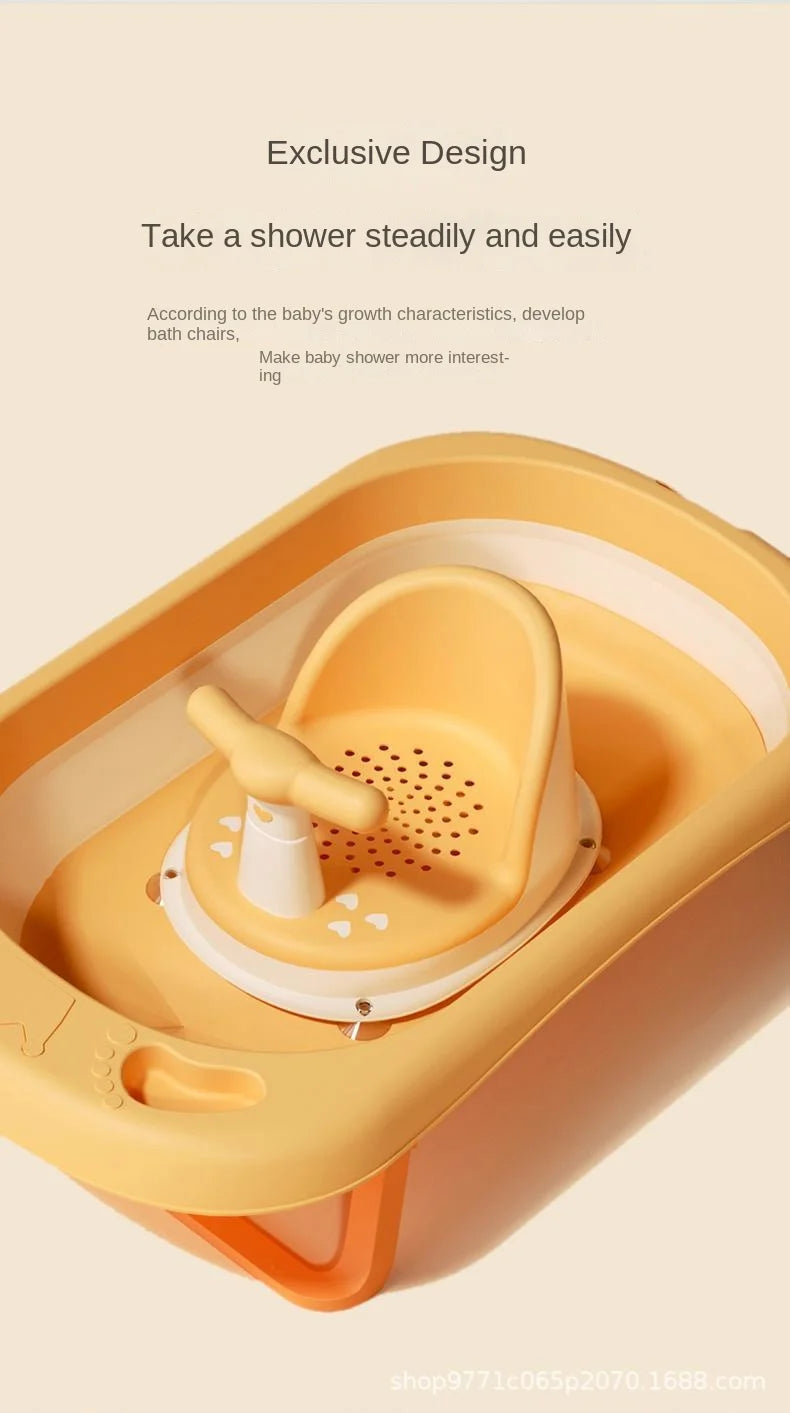 Children’s Portable Shower Seat – Baby Bath Stand for Newborns & Toddlers | Safe & Comfortable Growth Accessory for Kids