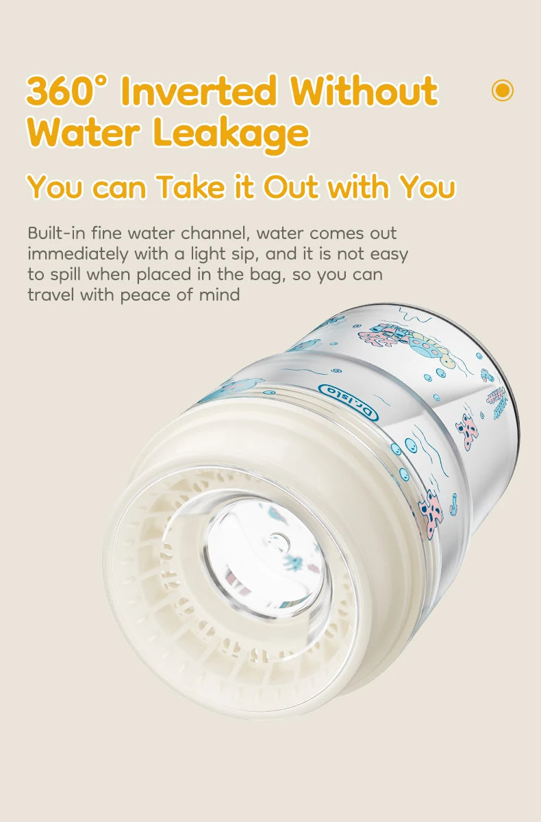 280ml Baby Training Cup with 360° Spill-Proof Drinking Lid – Leakproof, BPA-Free Infant Sippy Cup for Toddlers