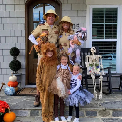 Baby Girls Halloween Animal Cosplay Costume | Kids Forest Theme Giraffe, Cow, Tiger, Leopard, Zebra Tutu Dress | Birthday & Party Outfit