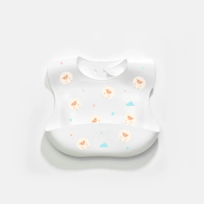 Baby Silicone Bib – Waterproof Feeding Bib for Infants & Toddlers | Adjustable, Fashionable Saliva Towel for Boys & Girls