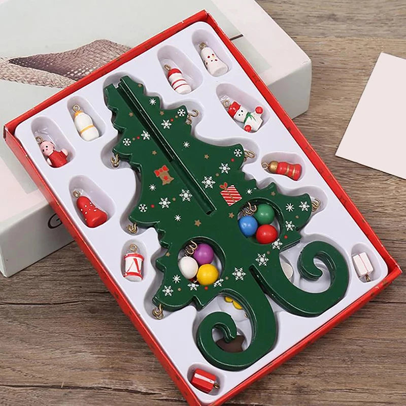 DIY Wooden Christmas Tree for Kids | Handmade 3D Stereo Scene Decoration | Children’s Christmas Ornaments & Holiday Craft