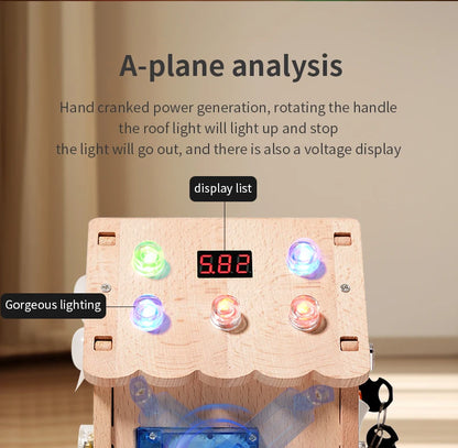 Montessori Busy House – Educational Wooden Activity Toy with Light Switches, Buttons & Music for 3-Year-Old Boys & Girls, Hands-On Learning Gift