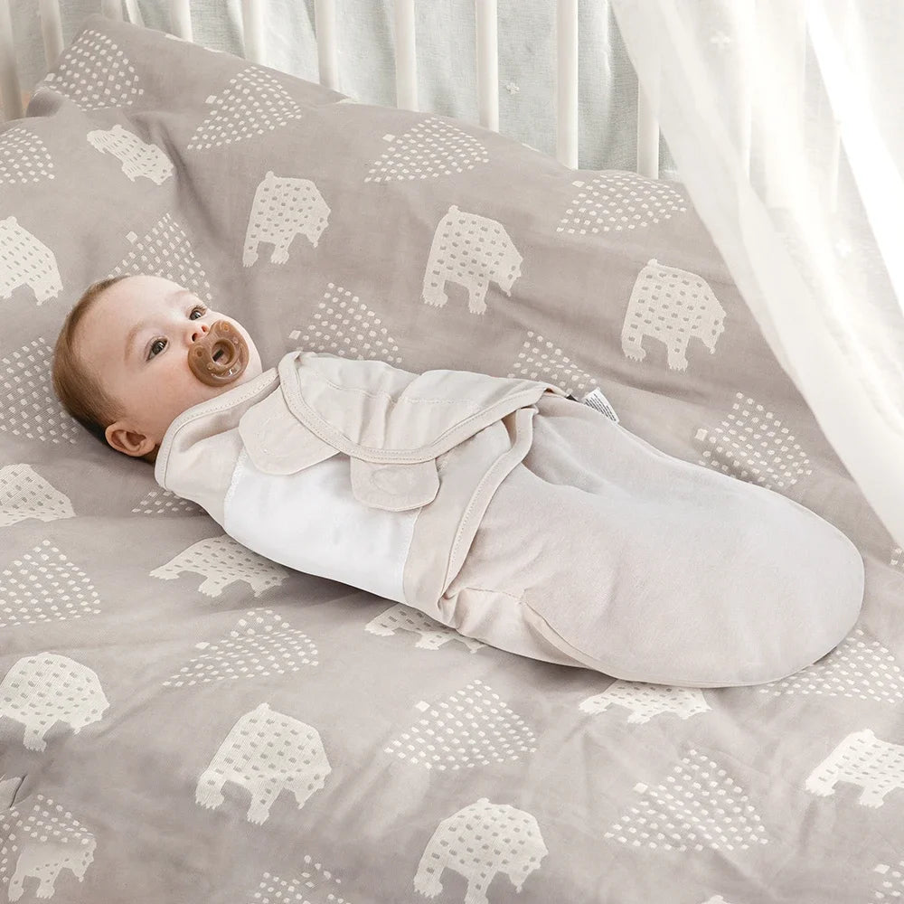 100% Cotton Baby Sleeping Bag – Newborn Swaddle Cocoon Envelope Blanket | Soft Sleepsack & Swaddling Wrap for Baby Girls