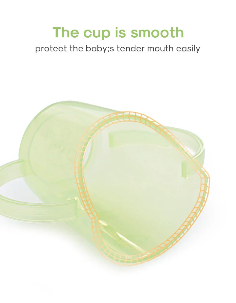 Baby Training Cup – Anti-Choking Slanted Mouth Water & Milk Cup with Nose Protection for Infants & Toddlers