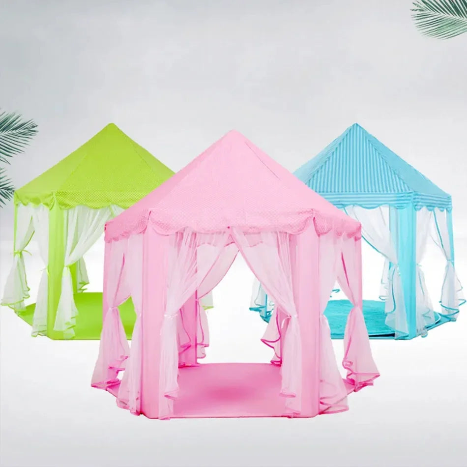 Portable Children’s Tent | Kids Play Tent Toys for Girls | Princess Castle Teepee, Indoor/Outdoor Playhouse, Baby Christmas Gift