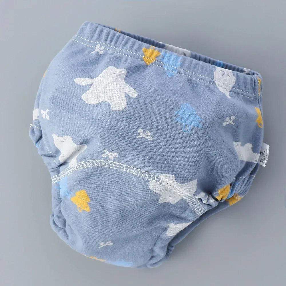 Baby Training Pants – 6 Layer Cotton Cloth Diapers | Breathable, Reusable & Washable Underwear for Toddlers & Children