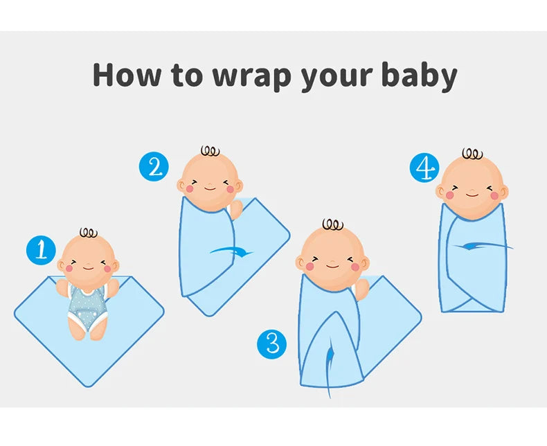 Infant Baby Cotton Blanket 90x70cm – Soft Sleepsack & Swaddle Quilt with Cute Cartoon Sheep | Newborn Boy & Girl Bedding Plaid for Crib & Stroller