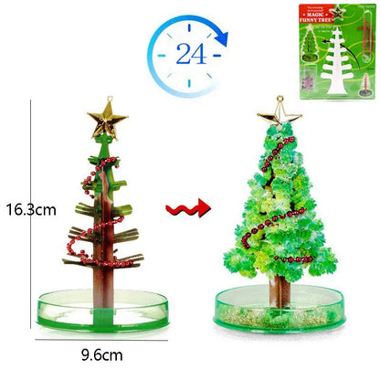 Magic Christmas Tree | Growing Crystal Sakura Mini Tree | DIY Educational Toy Gift for Kids & Xmas Decorations