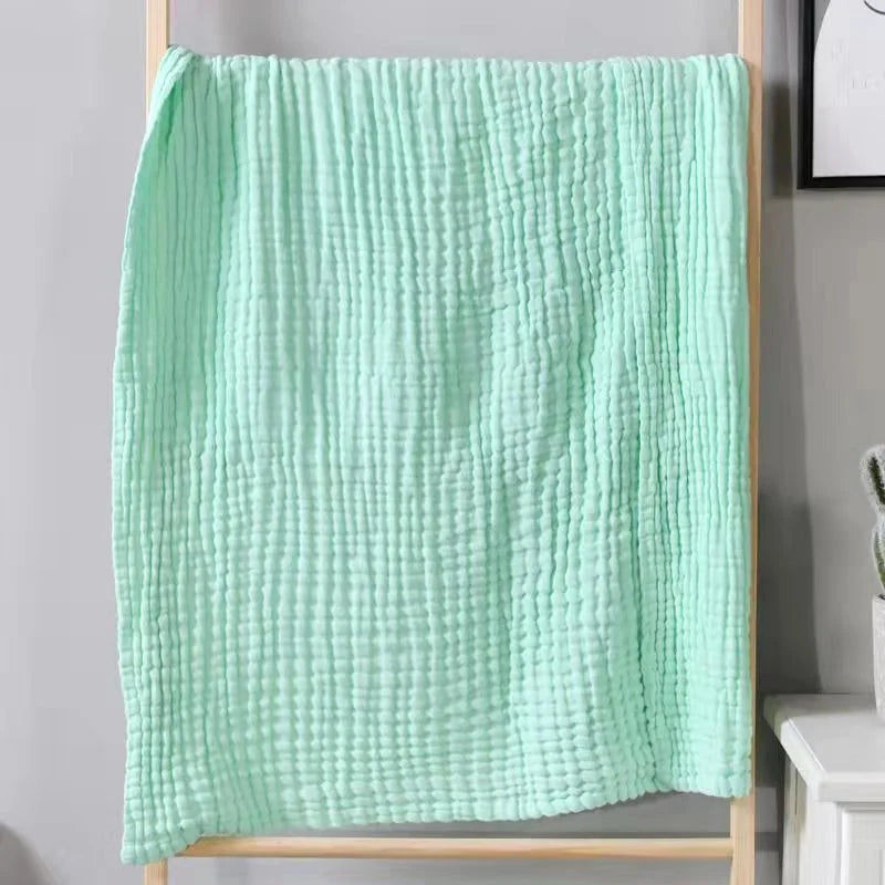 Muslin Baby Swaddle Blanket – Soft Cotton Newborn Wrap, Bath Towel & Stroller Cover (105×105cm)