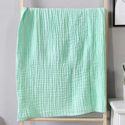 Muslin Baby Swaddle Blanket – Soft Cotton Newborn Wrap, Bath Towel & Stroller Cover (105×105cm)