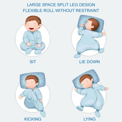 Baby Cartoon Split-Legged Sleepsack – Thickened Children’s Sleeping Bag with Detachable Sleeves for Boys & Girls, Autumn & Winter
