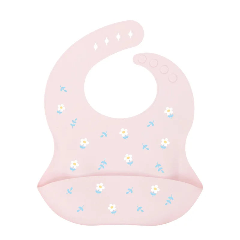 Baby Silicone Bib – Waterproof Feeding Bib for Infants & Toddlers | Adjustable, Fashionable Saliva Towel for Boys & Girls
