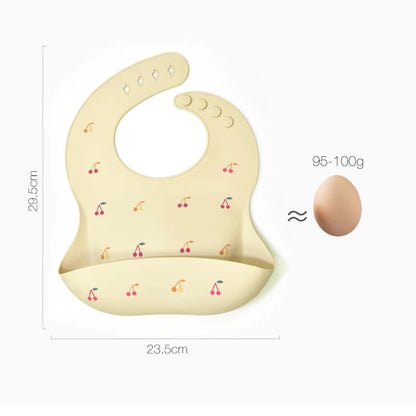 Baby Silicone Bib – Waterproof Feeding Bib for Infants & Toddlers | Adjustable, Fashionable Saliva Towel for Boys & Girls