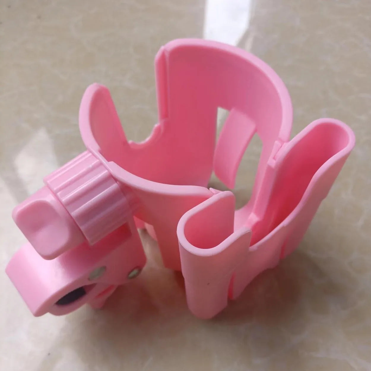 Pram Cup Holder & Phone Holder – Universal Stroller Bottle Holder with Anti-Slip Design | Baby Pram Accessories for Drinks & Mobile