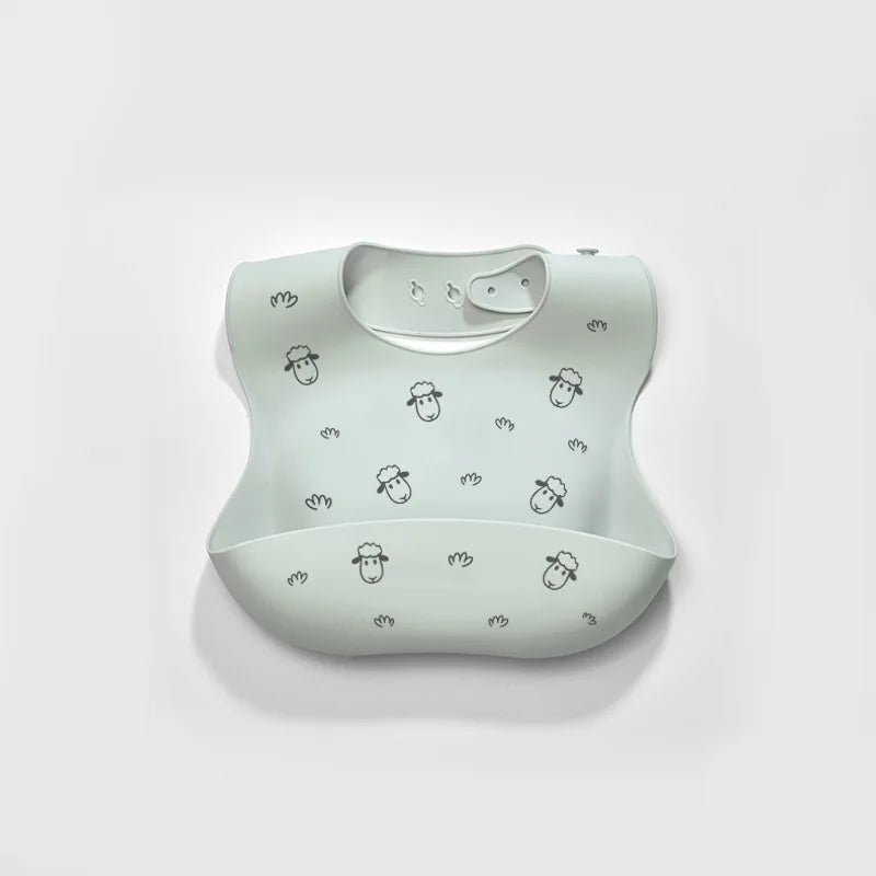 Baby Silicone Bib – Waterproof Feeding Bib for Infants & Toddlers | Adjustable, Fashionable Saliva Towel for Boys & Girls