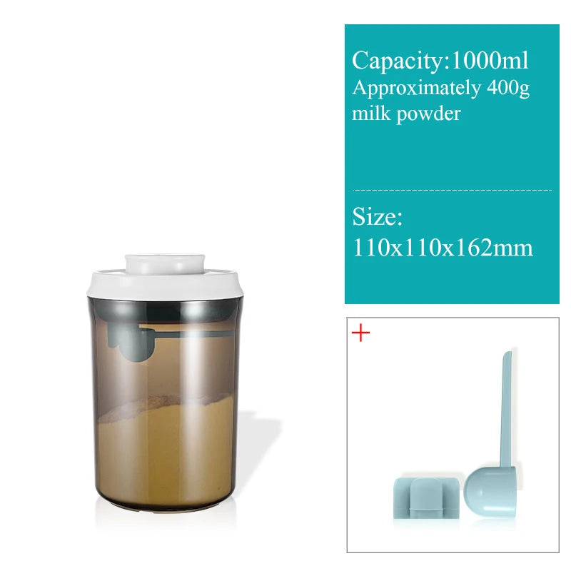 Light-Proof Milk Powder Sealed Can – Portable Snap-On Storage Bucket, Moisture-Proof Container for Baby Formula, Rice & Noodles
