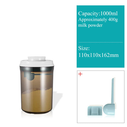 Light-Proof Milk Powder Sealed Can – Portable Snap-On Storage Bucket, Moisture-Proof Container for Baby Formula, Rice & Noodles