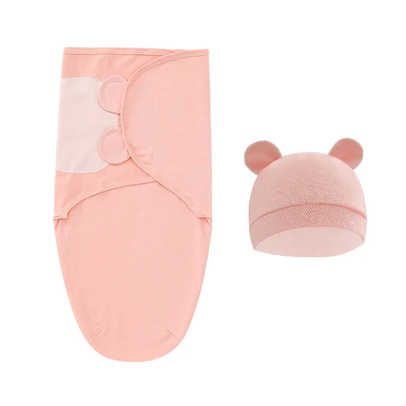 100% Cotton Baby Sleeping Bag – Newborn Swaddle Cocoon Envelope Blanket | Soft Sleepsack & Swaddling Wrap for Baby Girls