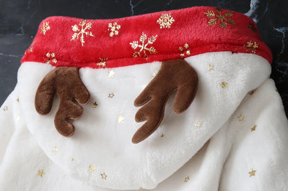AYNIGIELL Newborn Baby Christmas Clothes | Plush Winter Romper Jumpsuit | Infant Boys Girls Warm Holiday Outfit