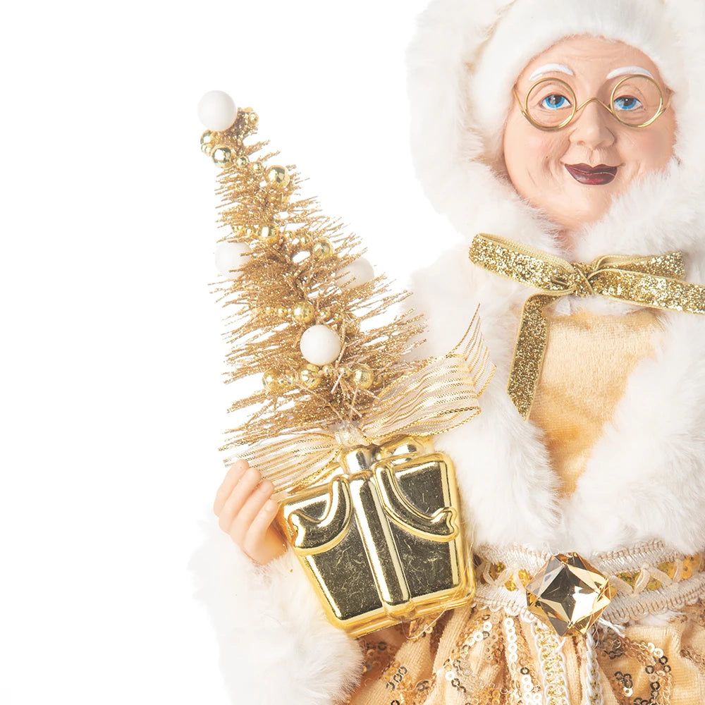Christmas Decoration – Big Santa Claus Doll & Grandma Figurine | Holiday Room & Tree Décor Gift