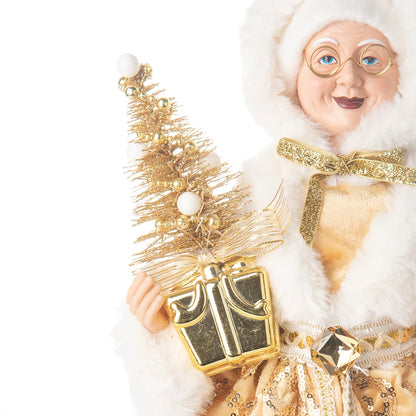 Christmas Decoration – Big Santa Claus Doll & Grandma Figurine | Holiday Room & Tree Décor Gift