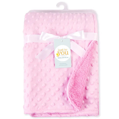 Baby Blanket & Swaddle Wrap – Newborn Thermal Soft Fleece Winter Bedding Set with Cotton Quilt | Infant Sleeping Cover
