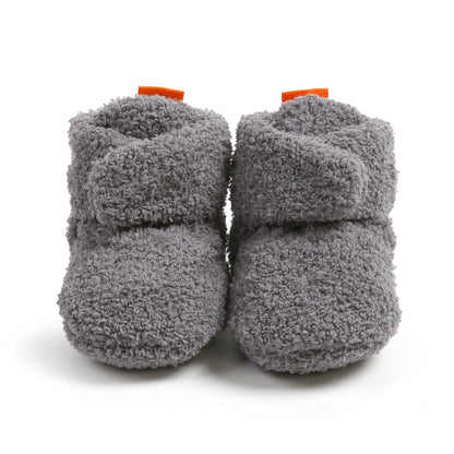 Baby Halloween Pumpkin Booties | Infant Newborn Sock Shoes | Winter Warm Crib Shoes | First Walkers & Prewalkers