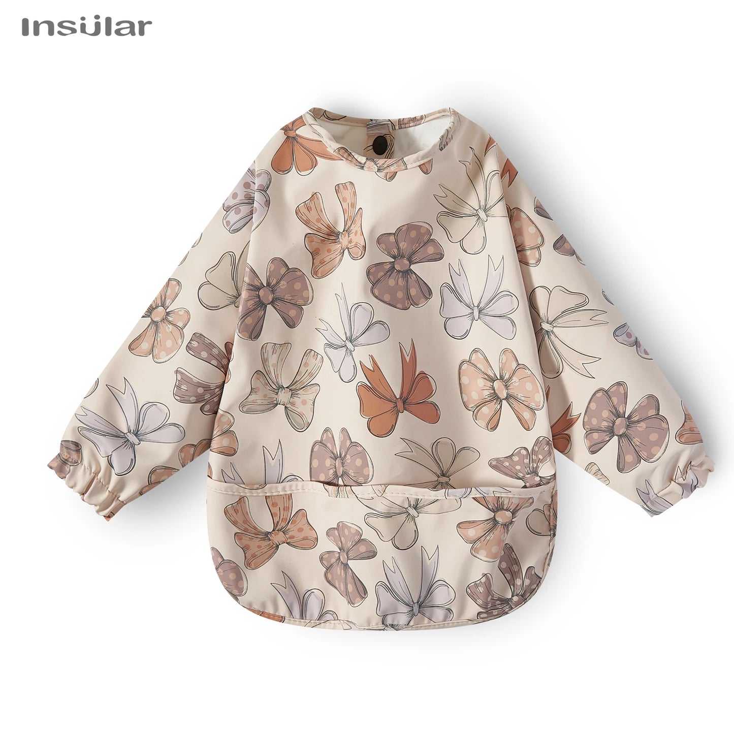 New Children Feeding Aprons – Waterproof Long Sleeve Baby Bib with Pocket | Full Cover Baby Bibs for Toddlers Boys & Girls
