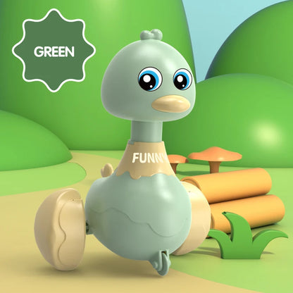 Baby Duck Swing Toy Car | Cartoon Inertia Pull-Back Vehicle | Early Education Glide Toy for Toddlers Boys & Girls
