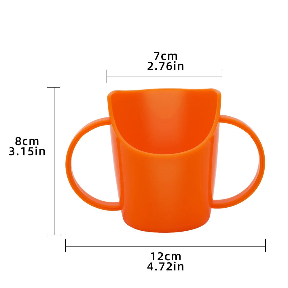 Baby Training Cup – Anti-Choking Slanted Mouth Water & Milk Cup with Nose Protection for Infants & Toddlers