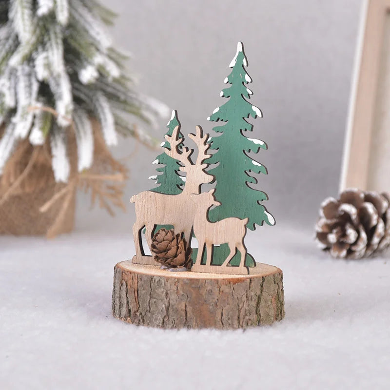 DIY Wooden Christmas Tree for Kids | Handmade 3D Stereo Scene Decoration | Children’s Christmas Ornaments & Holiday Craft