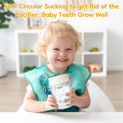 280ml Baby Training Cup with 360° Spill-Proof Drinking Lid – Leakproof, BPA-Free Infant Sippy Cup for Toddlers