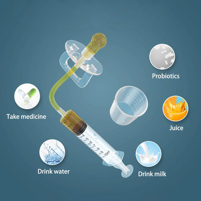 Baby Dropper Dispenser Transparent Pacifier Smart Medicine Dispenser Needle Feeder Squeeze Medicine Kids Feeding Utensils