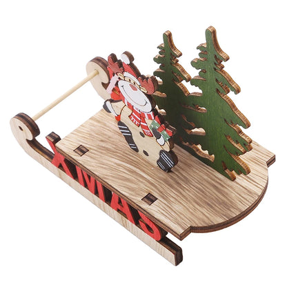 DIY Wooden Christmas Tree for Kids | Handmade 3D Stereo Scene Decoration | Children’s Christmas Ornaments & Holiday Craft