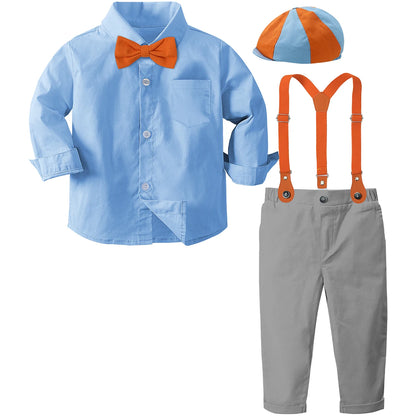 Blippi Halloween Outfit | Toddler Gentleman Suit with Suspenders | Birthday Party, Photography & Holiday Gift Clothes