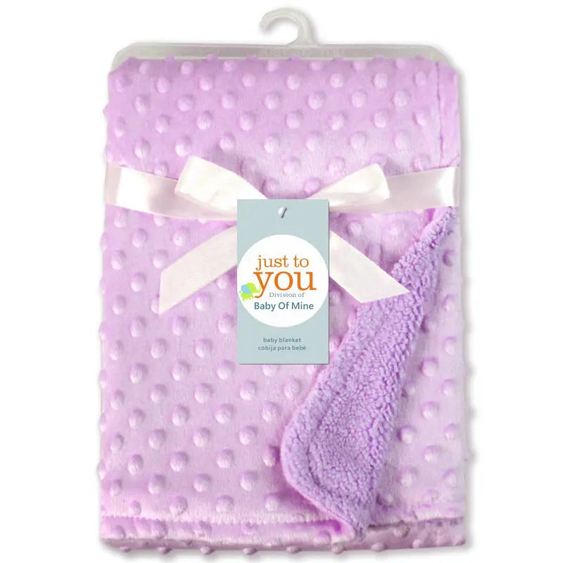 Baby Blanket & Swaddle Wrap – Newborn Thermal Soft Fleece Winter Bedding Set with Cotton Quilt | Infant Sleeping Cover