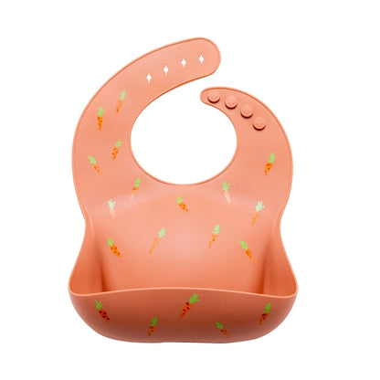 Baby Waterproof Silicone Bibs – Adjustable Feeding Bibs with Cute Bowknot Apron Design | Soft Toddler Bibs for Boys & Girls